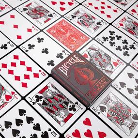 img 1 attached to 🚴 Metalluxe Red Bicycle Playing Cards: Elevate Your Game with Stunning Metallic Design!