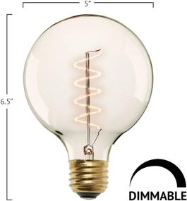 img 3 attached to Enhance Your Space with 40W Edison Globe Light Bulbs