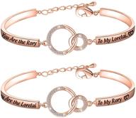 lorelai & rory inspired mother daughter keychain set: the perfect gift for best friends and sisters! logo