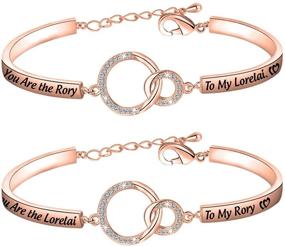 img 4 attached to Lorelai & Rory Inspired Mother Daughter Keychain Set: The Perfect Gift for Best Friends and Sisters!