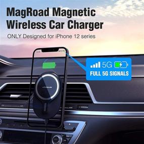 img 3 attached to 🔌 Nillkin Magnetic Wireless Car Charger, MagSafe Car Mount Charger with Secure Air Vent Clamp for iPhone 13 Pro Max/12 Pro Max/13 Pro/12 Pro/12/13 Mini - Black