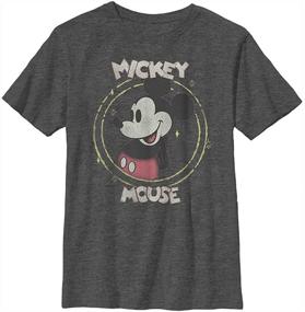 img 1 attached to Heather Crew Tee 👕 with Happy Mickey Boy's Disney Characters