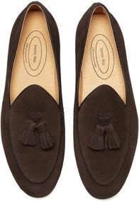 img 3 attached to 👞 Men's Leather Belgian Loafers Shoes - Journey West Loafers & Slip-Ons