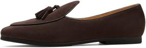 img 2 attached to 👞 Men's Leather Belgian Loafers Shoes - Journey West Loafers & Slip-Ons