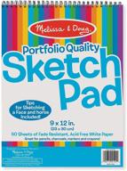 🎨 melissa & doug sketch pad (9"x12") - ideal artistic canvas for creative inspiration logo