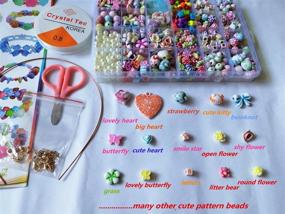 img 3 attached to 🌈 Personalized Children's Alphabet Necklace Bracelets - Colorful Accessories