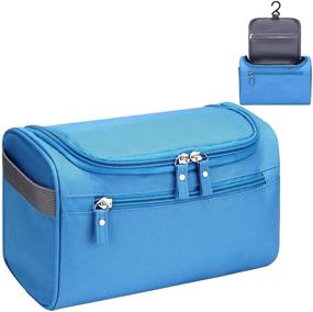 img 4 attached to 🧳 Waterproof Travel Toiletry Bag Organizer - Hanging Dopp Kit for Men & Women, Ideal Hygiene Bag for Bathroom and Shower