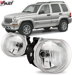 img 4 attached to 🚘 Enhanced Fog Lights for [2002 2003 2004 Jeep Liberty] by Winjet