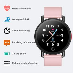 img 2 attached to Fitness Tracker For Men Women Smart Watch Activity Tracker With Heart Rate Monitor Sleep &Amp Cell Phones & Accessories for Accessories