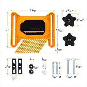 img 2 attached to 🛠️ POWERTEC 71393 Dual Universal Featherboards for Versatile Woodworking with Flex and Miter Lock System – 2 Pack (Double Stack Edition)