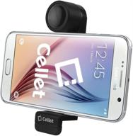 📱 cellet vehicle air vent phone holder mount - compatible with iphone 11 pro max xr xs max x se 8 7 plus galaxy s10 s9 s8 s7 note 10 9 8 pixel 4 3 xl - up to 3.5 inches wide - black phhd130 logo