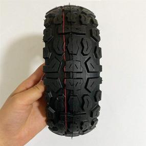 img 3 attached to 10x3 inch StepOK Off Road Pneumatic Tyre for Electric Scooter Zero 10X Zero 10