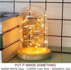 img 2 attached to 🎄 Bright Zeal 66 Ft 200 LED Christmas Fairy Lights Battery Operated with Timer - Indoor/Outdoor Waterproof Copper Wire String Lights for a Magical Winter Wonderland