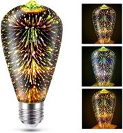 🎆 brilliant fireworks decorative light bulb e26: illuminate with sparkling magic logo