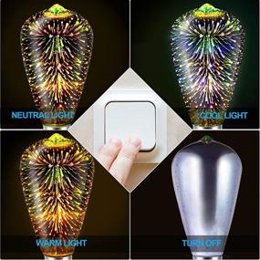 img 1 attached to 🎆 Brilliant Fireworks Decorative Light Bulb E26: Illuminate with Sparkling Magic