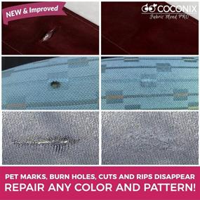 img 2 attached to 🛋️ Coconix Fabric and Carpet Repair Kit: Fix Cigarette Burn Holes, Tears, and Rips on Car Seats, Couches, and More - Easy Instructions for Perfectly Matching Colors