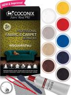 🛋️ coconix fabric and carpet repair kit: fix cigarette burn holes, tears, and rips on car seats, couches, and more - easy instructions for perfectly matching colors logo