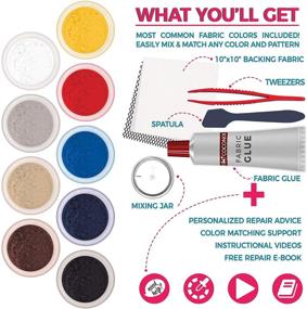 img 3 attached to 🛋️ Coconix Fabric and Carpet Repair Kit: Fix Cigarette Burn Holes, Tears, and Rips on Car Seats, Couches, and More - Easy Instructions for Perfectly Matching Colors