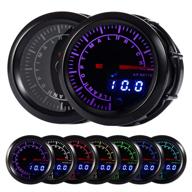 hotsystem 7 color pyrometer exhaust gas temperature egt gauge kit 300°c to 1300°c pointer &amp; led digital readouts 2-1/16&#34; 52mm black dial for car truck (celsius) - enhancing seo logo