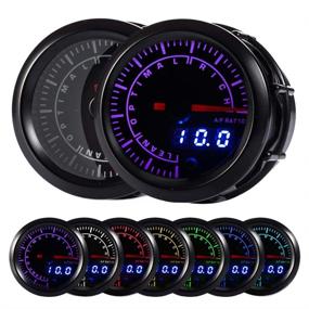 img 4 attached to HOTSYSTEM 7 Color Pyrometer Exhaust Gas Temperature EGT Gauge Kit 300°C to 1300°C Pointer &amp; LED Digital Readouts 2-1/16&#34; 52mm Black Dial for Car Truck (Celsius) - Enhancing SEO