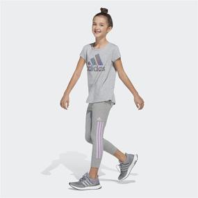 img 1 attached to Adidas Stripe Jogger Tights Leggings Girls' Clothing