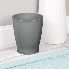 img 3 attached to MDesign Wastebasket Container Bathrooms Kitchens Bath