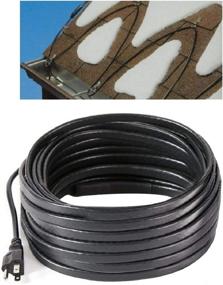 img 3 attached to ❄️ H&G Lifestyles Roof Snow De-Icing Heating Cable - Self-Regulating Plug-in Ready Heat Cable 120ft - 8W Per Foot: Ultimate Winter Protection for Your Roof