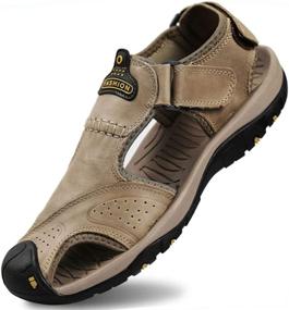 img 4 attached to Visionreast Leather Waterproof Athletic Fisherman Men's Shoes