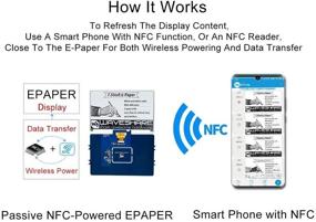 img 1 attached to 🔌 Waveshare 7.5-дюймовый пассивный NFC-дисплей электронной бумаги: Без батареи, беспроводная передача питания и данных