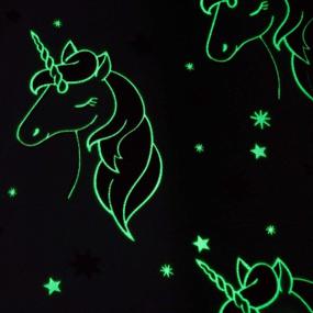 img 1 attached to 🦄 Urban Souq's Glow in The Dark Unicorn Blanket: Soft Pink Fleece Throw for Girls - Queen Size 60x80 Bed, Couch or Travel Comforter