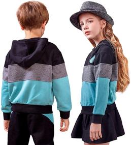 img 1 attached to 👕 Sweatshirt Hoodies Pullover for Active Toddlers: Boys' Outdoor Clothing