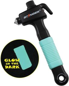 img 4 attached to 🚨 STINGER Super Duty Car Emergency Escape Tool: Hardened Carbon Steel Vehicle Safety Hammer with Spring-Loaded Window Breaker, Razor-Sharp Seat Belt Cutter - Fluorescent Green