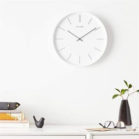 img 1 attached to Stylish SEIKO Pax Clock in Classic White: Sleek Design for Timeless Elegance