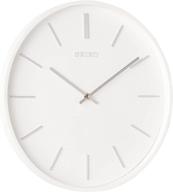stylish seiko pax clock in classic white: sleek design for timeless elegance logo