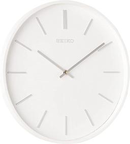img 4 attached to Stylish SEIKO Pax Clock in Classic White: Sleek Design for Timeless Elegance
