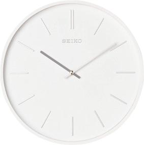img 3 attached to Stylish SEIKO Pax Clock in Classic White: Sleek Design for Timeless Elegance