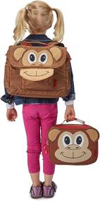 img 2 attached to Bixbee Monkey 🐵 Brown Boys Small Backpack