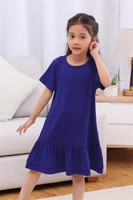 img 1 attached to 👗 GORLYA GOR1079 Toddler Girls' Casual Ruffle Dresses for Clothing