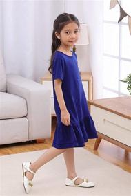 img 2 attached to 👗 GORLYA GOR1079 Toddler Girls' Casual Ruffle Dresses for Clothing