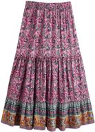 milumia womens vintage floral multicolor 10 women's clothing for skirts logo