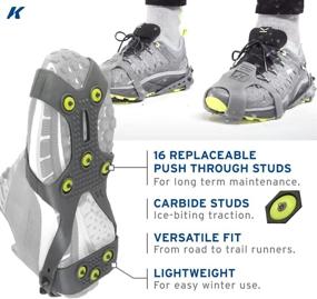 img 2 attached to ❄️ Korkers Ultra Runner Ice Cleat - One-Size-fits-Most - 16 Replaceable Carbide Spikes - Ideal for Winter Running