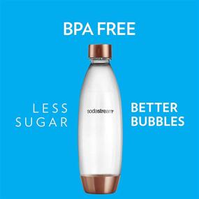 img 1 attached to 🍾 Effervescent Style: SodaStream 1 Liter Rose Gold Carbonating Bottle