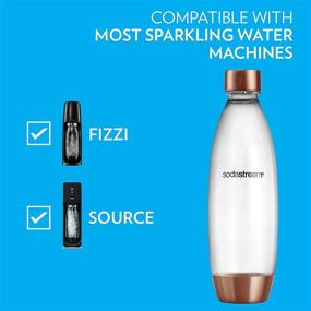 img 2 attached to 🍾 Effervescent Style: SodaStream 1 Liter Rose Gold Carbonating Bottle