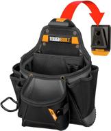 🔧 toughbuilt contractor tool pouch - multi-pocket organizer, heavy-duty, premium quality, long-lasting - 23 pockets, hammer loop (patented cliptech hub & work belts) - tb-ct-01 logo
