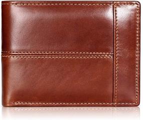 img 4 attached to 💼 Minimalist Men's Leather Wallets - Stylish Holders for Cards, Cash, and Accessories