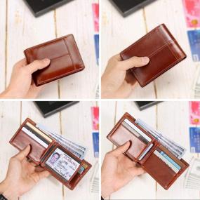 img 1 attached to 💼 Minimalist Men's Leather Wallets - Stylish Holders for Cards, Cash, and Accessories