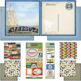 img 1 attached to 📸 Minnesota Vintage Scrapbook Kit: Themed Paper and Stickers by Scrapbook Customs