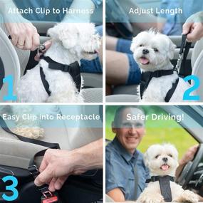 img 2 attached to Dog Seat Belt Pet Safety