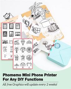 img 1 attached to 📸 Phomemo M02S: Portable Bluetooth Inkless Mini Phone Printer for DIY Creation, Photo Printing, Study Notes & More!