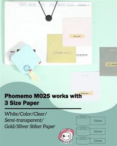 img 2 attached to 📸 Phomemo M02S: Portable Bluetooth Inkless Mini Phone Printer for DIY Creation, Photo Printing, Study Notes & More!